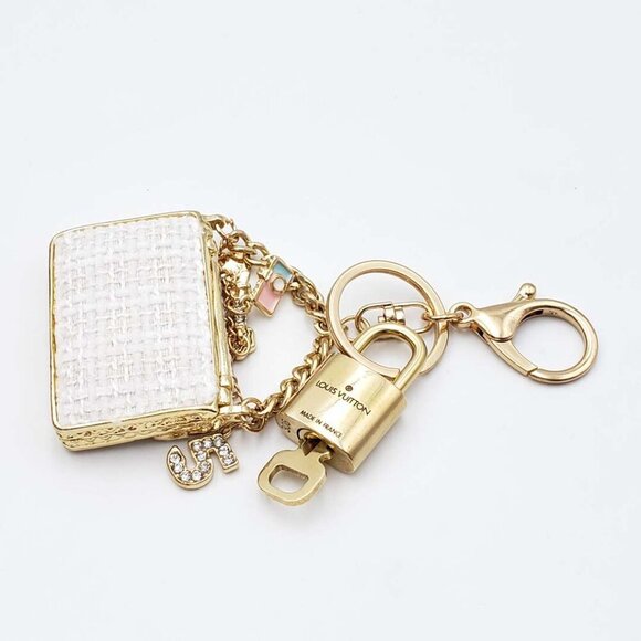 Authentic Louis Vuitton Lock & Key with unbranded Bagcharm, Keycharm, Keychain - Picture 4 of 8